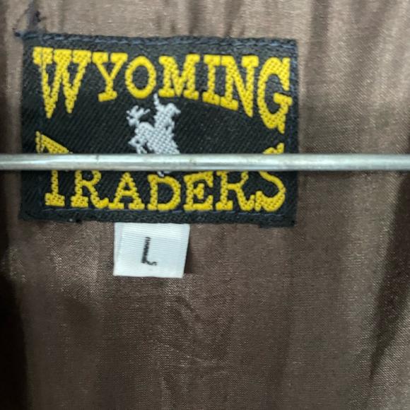 Wyoming Traders 100% cotton khaki canvas outdoor fitted hunting vest size large - Picture 5 of 6